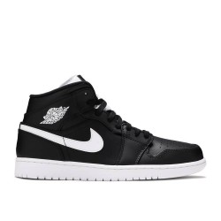 AIR JORDAN 1 RETRO MID BLACK WHITE  Boty 554724 038