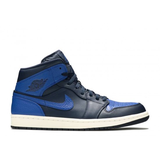 AIR JORDAN 1 RETRO MID OBSIDIAN ROYAL  Boty 554724 412