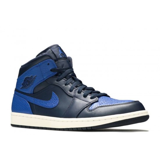 AIR JORDAN 1 RETRO MID OBSIDIAN ROYAL  Boty 554724 412