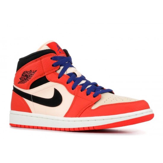 AIR JORDAN 1 RETRO MID SE TEAM ORANGE  Boty 852542 800