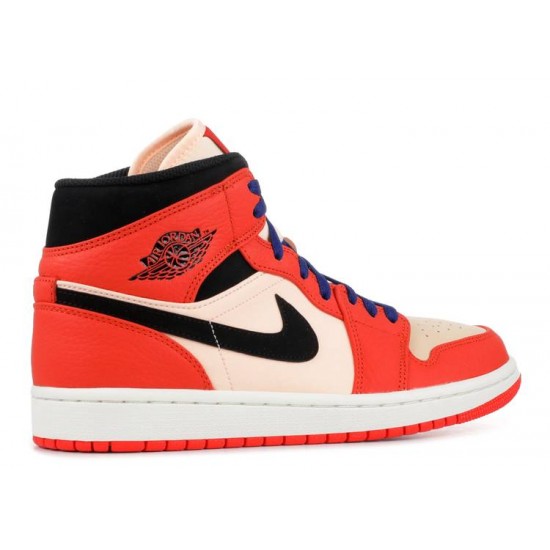 AIR JORDAN 1 RETRO MID SE TEAM ORANGE  Boty 852542 800