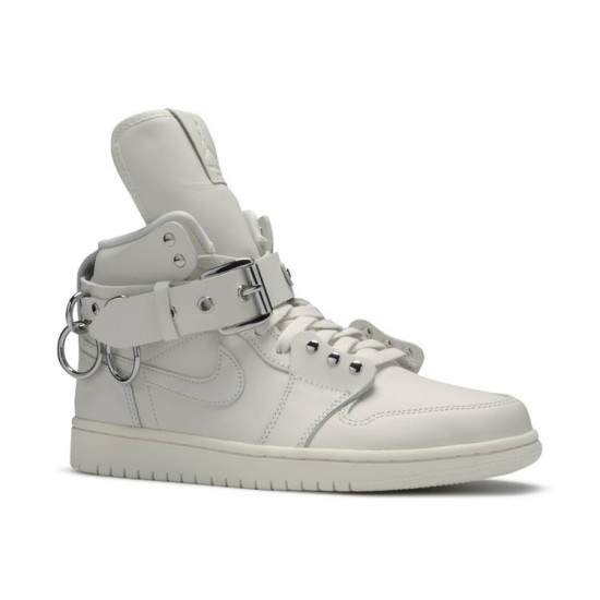 COMME DES GARONNE X AIR JORDAN 1 RETRO STRAP HIGH WHITE  Boty cn5738 100