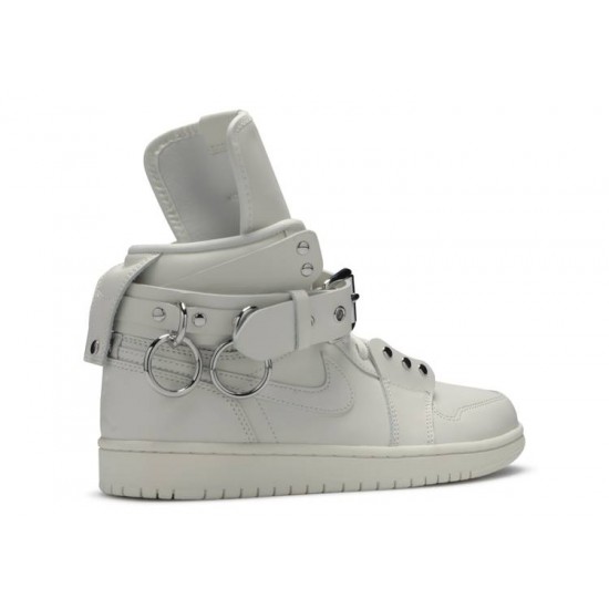 COMME DES GARONNE X AIR JORDAN 1 RETRO STRAP HIGH WHITE  Boty cn5738 100