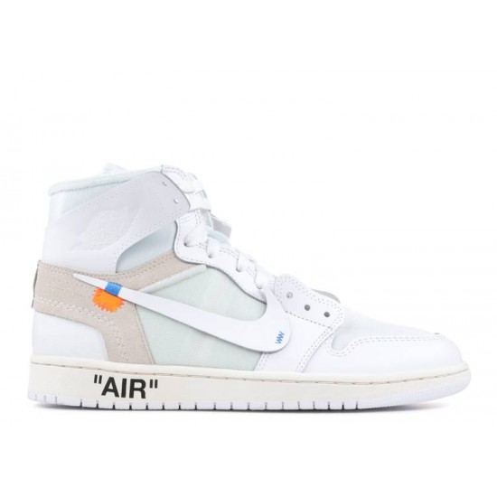 OFF WHITE X AIR JORDAN 1 RETRO HIGH OG WHITE 2018  Boty aq0818 100