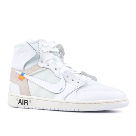 OFF WHITE X AIR JORDAN 1 RETRO HIGH OG WHITE 2018  Boty aq0818 100