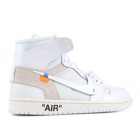 OFF WHITE X AIR JORDAN 1 RETRO HIGH OG WHITE 2018  Boty aq0818 100