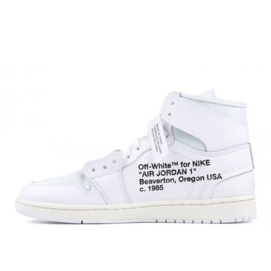 OFF WHITE X AIR JORDAN 1 RETRO HIGH OG WHITE 2018  Boty aq0818 100