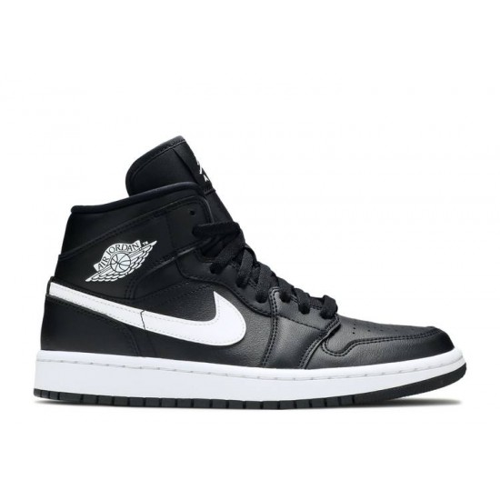 WMNS AIR JORDAN 1 MID BLACK WHITE  Boty bq6472 011