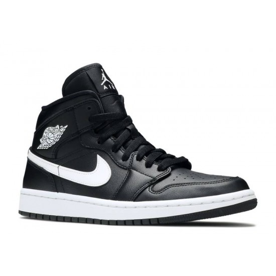 WMNS AIR JORDAN 1 MID BLACK WHITE  Boty bq6472 011