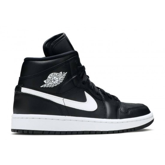 WMNS AIR JORDAN 1 MID BLACK WHITE  Boty bq6472 011