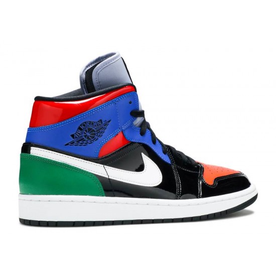 WMNS AIR JORDAN 1 MID SE MULTI PATENT  Boty cv5276 001