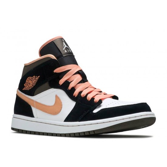 WMNS AIR JORDAN 1 MID SE PEACH MOCHA  Boty dh0210 100