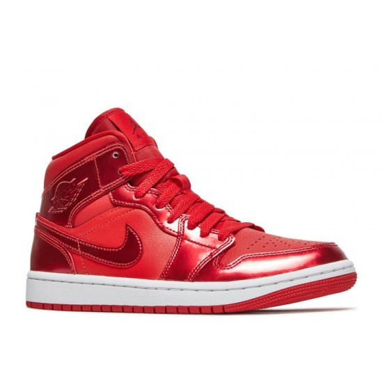 WMNS AIR JORDAN 1 MID SE UNIVERSITY RED POMEGRANATE  Boty dh5894 600