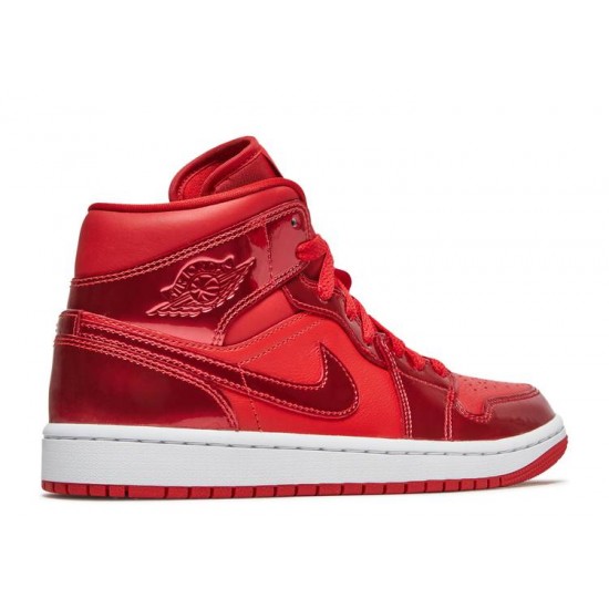 WMNS AIR JORDAN 1 MID SE UNIVERSITY RED POMEGRANATE  Boty dh5894 600