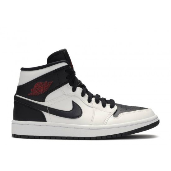 WMNS AIR JORDAN 1 MID WHITE BLACK  Boty bq6472 101