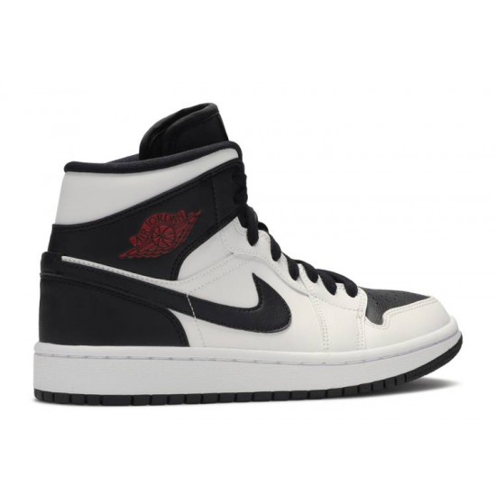 WMNS AIR JORDAN 1 MID WHITE BLACK  Boty bq6472 101