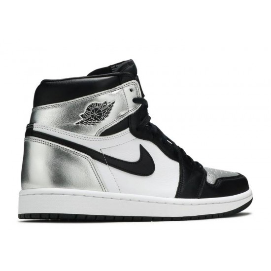 WMNS AIR JORDAN 1 RETRO HIGH OG SILVER TOE  Boty cd0461 001