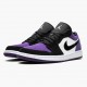 Air Jordan 1 Low Court Purple White/Black/Court Purple Dámské/Pánské Boty