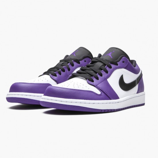 Air Jordan 1 Retro Low Court Purple Court Purple/Black White Dámské/Pánské Boty