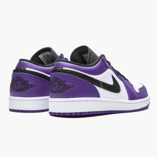 Air Jordan 1 Retro Low Court Purple Court Purple/Black White Dámské/Pánské Boty