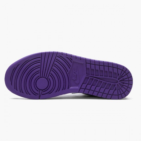 Air Jordan 1 Retro Low Court Purple Court Purple/Black White Dámské/Pánské Boty