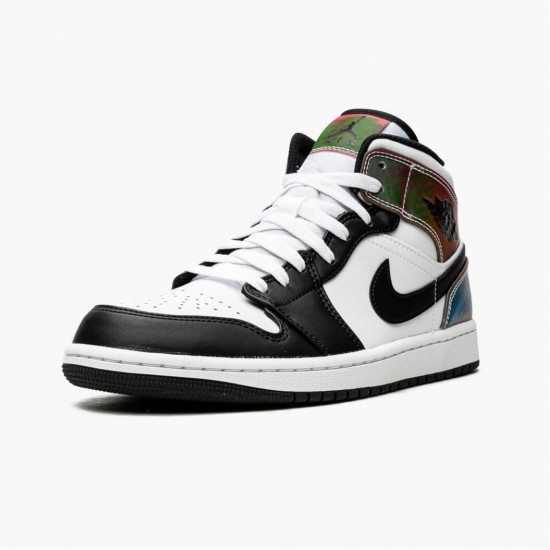 Air Jordan 1 Mid Heat Reactive White/Black/Heat Reactive Dámské/Pánské Boty