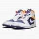 Air Jordan 1 Mid Royal Blue Laser Orange White/Deep Royal Blue/Track Red/Laser Orange Dámské/Pánské Boty