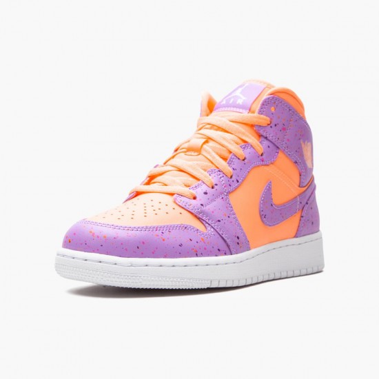 Air Jordan 1 Mid SE Atomic Pulse Orange Pulse/Atomic Violet Dámské/Pánské Boty