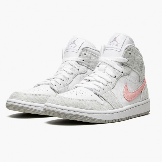 Air Jordan 1 Mid SE Light Iron Ore Light Iron Ore/Atmosphere/White Dámské/Pánské Boty