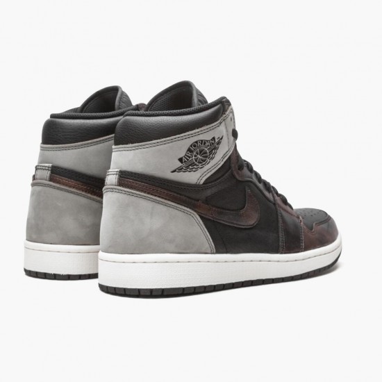 Air Jordan 1 Retro High Light Army Rust Shadow Patina Black/Grey Rust Dámské/Pánské Boty