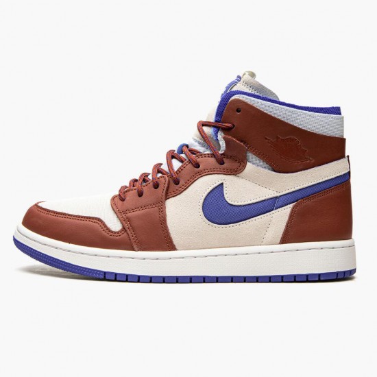 Air Jordan 1 Zoom CMFT Team Red Team Red/Sail-Hyper Royal Dámské/Pánské Boty