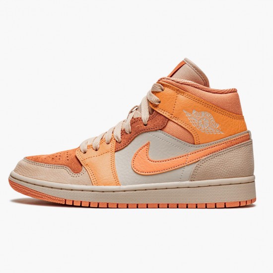 Air Jordan 1 Mid Apricot Orange Apricot Agate Terra Blush Atomic Orange/Apricot Agate/Terra Blush Dámské/Pánské Boty