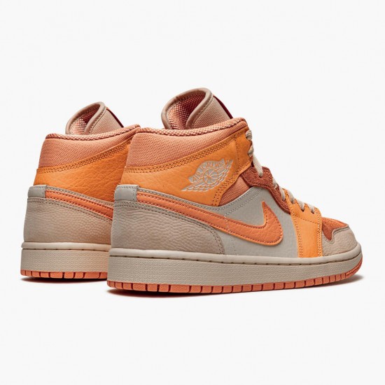 Air Jordan 1 Mid Apricot Orange Apricot Agate Terra Blush Atomic Orange/Apricot Agate/Terra Blush Dámské/Pánské Boty