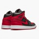 Air Jordan 1 Mid Banned 2020 Black/University Red/Black Whi Dámské/Pánské Boty