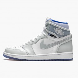 Air Jordan 1 High Zoom Racer Blue Whit/White-Racer Blue Pánské Boty