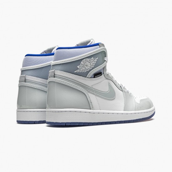 Air Jordan 1 High Zoom Racer Blue Whit/White-Racer Blue Pánské Boty