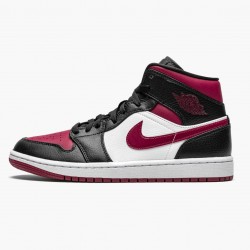 Air Jordan 1 Mid Bred Toe Black/Gym Red/White Pánské Boty