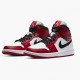 Air Jordan 1 Mid Chicago 2020 White/Gym Red/Black Dámské/Pánské Boty