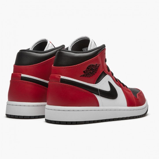 Air Jordan 1 Mid Chicago Black Toe Black/Gym Red/White Pánské Boty