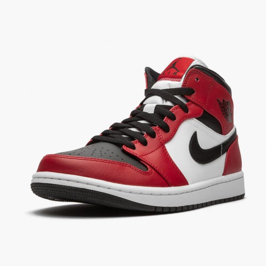 Air Jordan 1 Mid Chicago Black Toe Black/Gym Red/White Pánské Boty