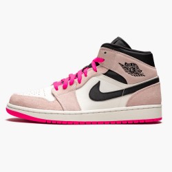 Air Jordan 1 Mid Crimson Tint Crimson Tint/Hyper Pink/Black Dámské/Pánské Boty