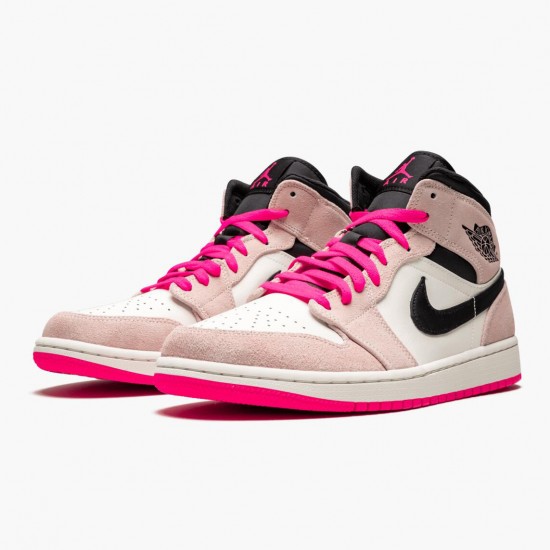 Air Jordan 1 Mid Crimson Tint Crimson Tint/Hyper Pink/Black Dámské/Pánské Boty