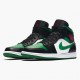 Air Jordan 1 Mid Pine Green Black/Gym Red/White/Pine Green Pánské Boty