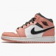 Air Jordan 1 Mid Pink Quartz Pink Quartz/DK Smoke Grey Pánské Boty