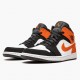 Air Jordan 1 Mid Shattered Backboard Black/White Starfish Pánské Boty