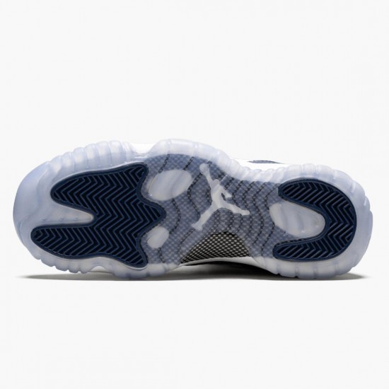 Air Jordan 11 Low Navy Snakeskin Whiite/Black/Navy Black Pánské Boty