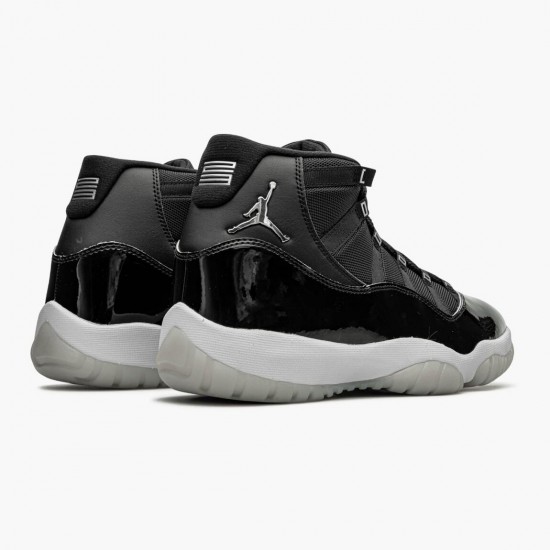 Air Jordan 11 Retro 25th Anniversary Black/Clear/White/Metallic Silver Dámské/Pánské Boty