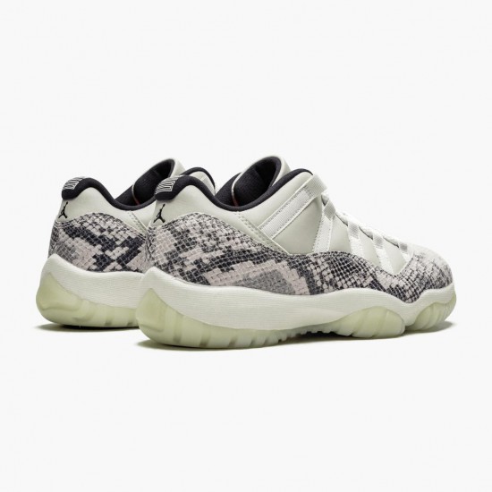 Air Jordan 11 Retro Low Snake Light Bone Light Bone/Smoke Grey/White Bl Black Dámské/Pánské Boty