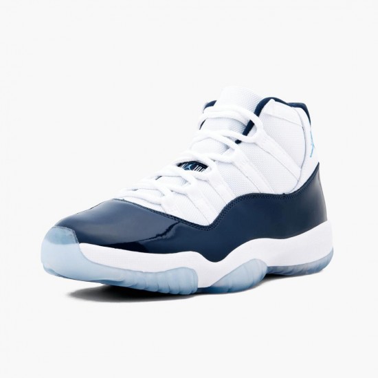 Air Jordan 11 Retro UNC Win Like 82 White/University Blue/Black Pánské Boty