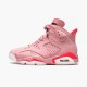 Air Jordan 6 Retro Aleali May Rust Pink/Bright Crimson Black Dámskés Boty